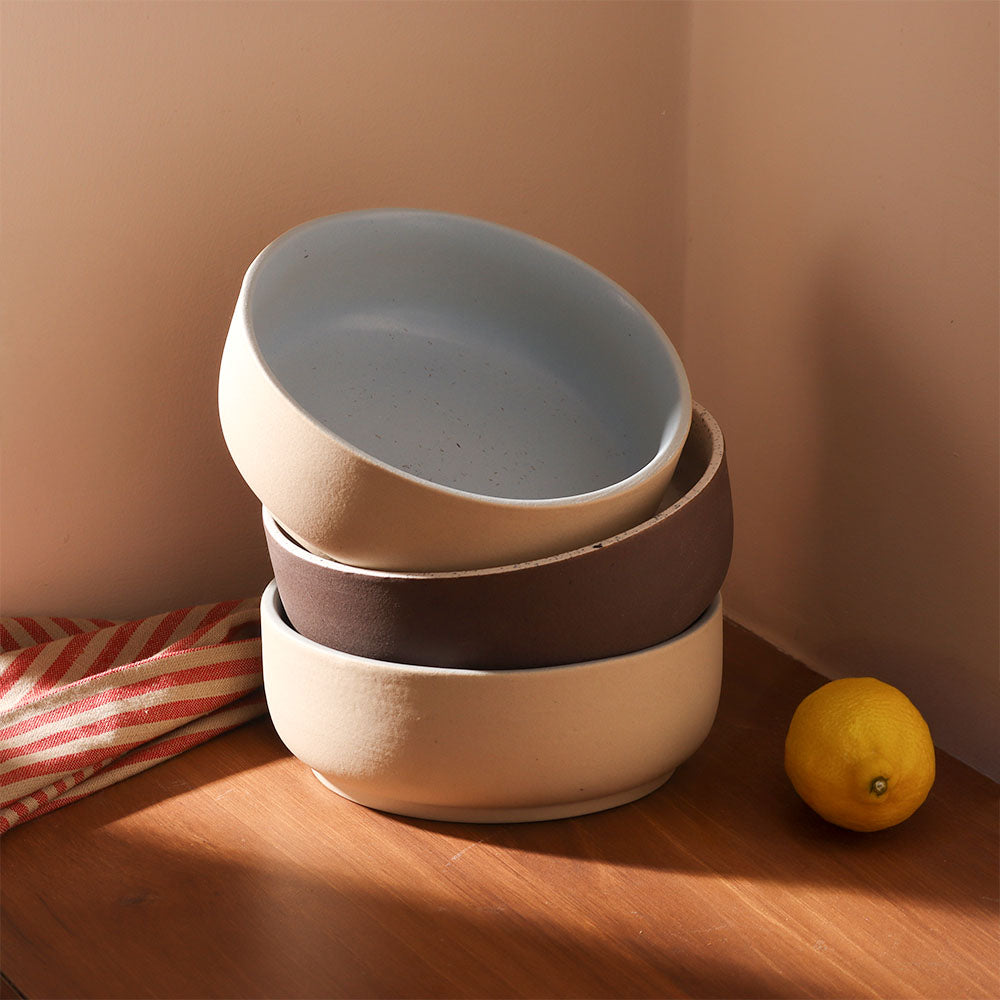 Ariel Gourmet Medium Bowl - Speckled White