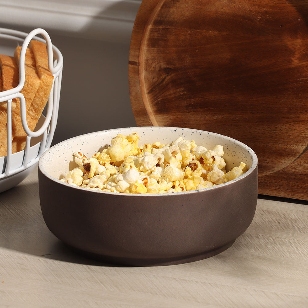 Ariel Gourmet Medium Bowl - Speckled White