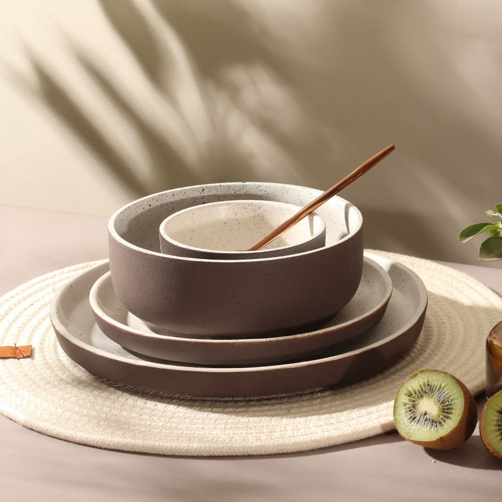 Ariel Gourmet Small Bowl - Speckled White