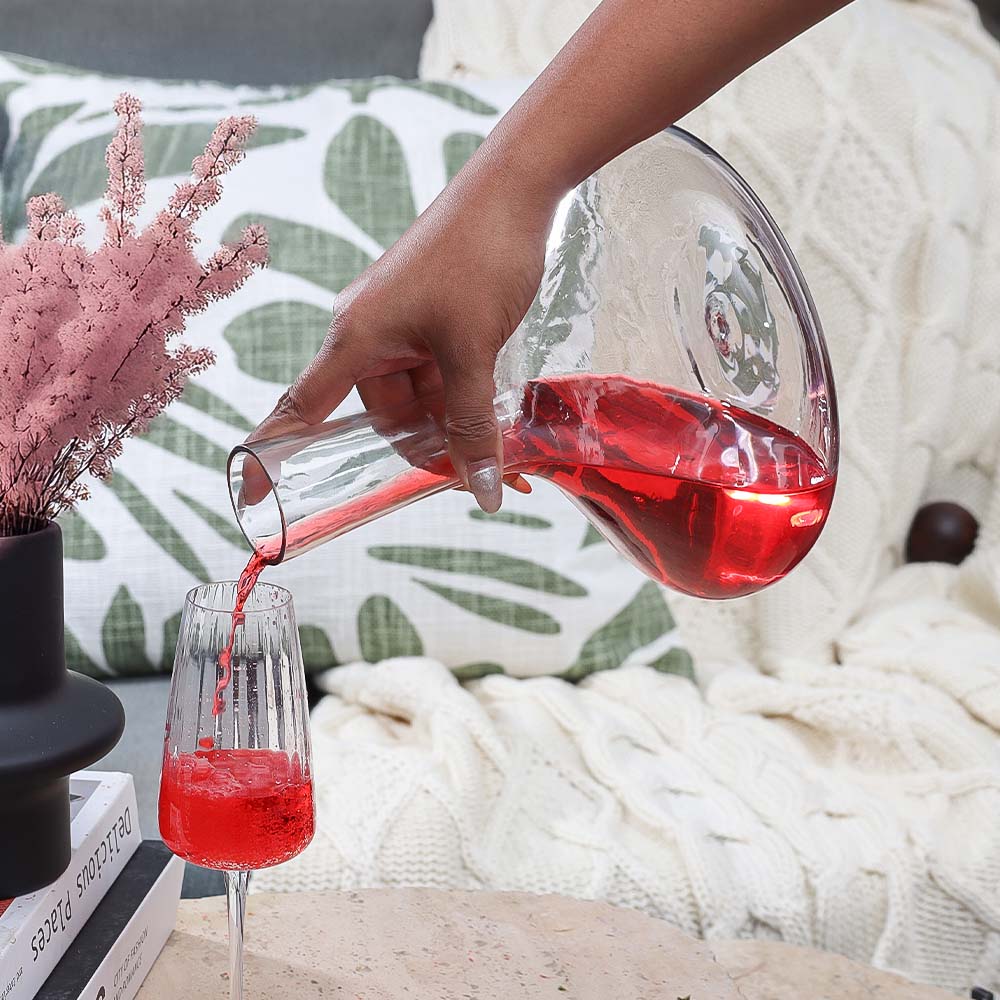 Arken Wine Decanter With Wooden Stopper 1800ml - Clear