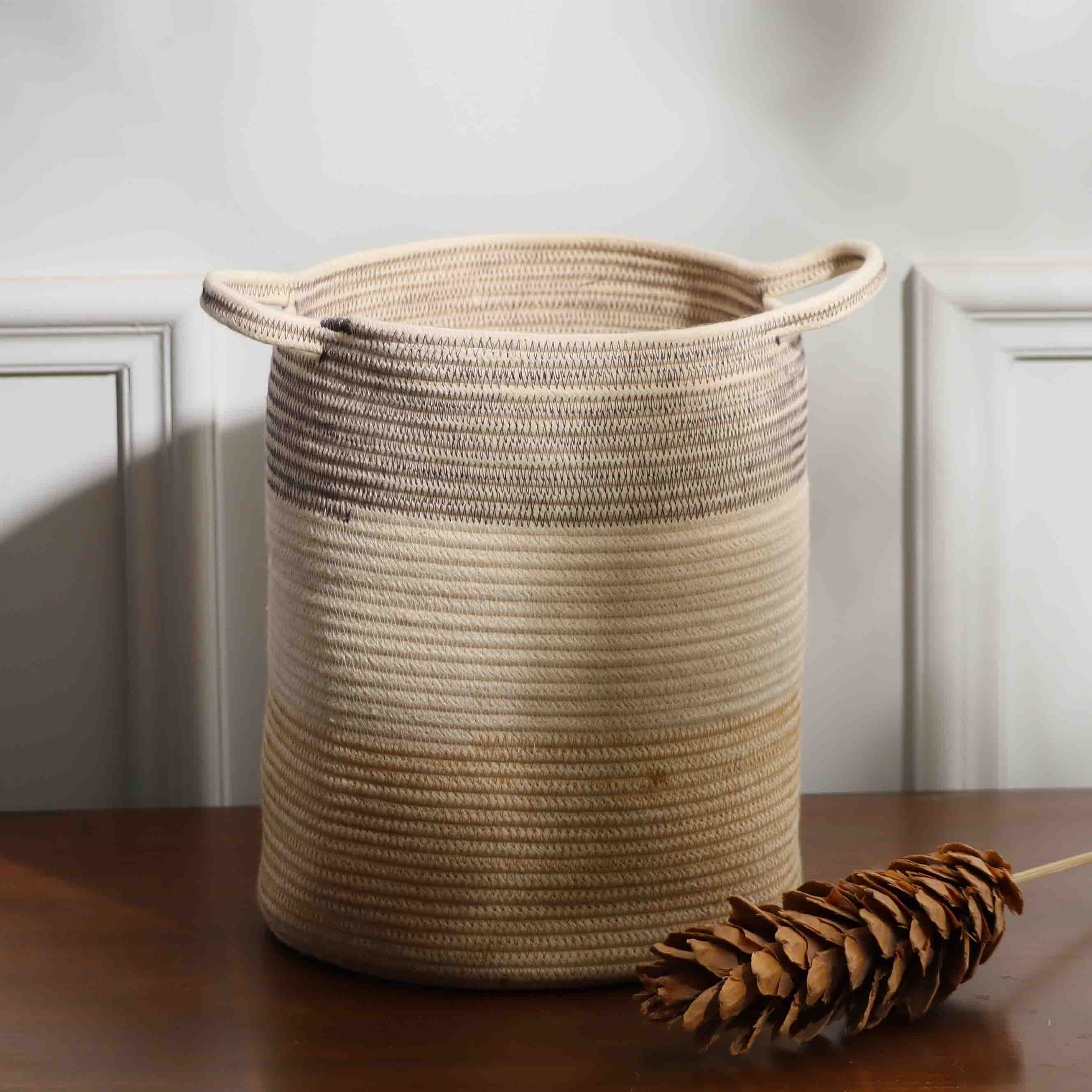 Aros Corded Storage Basket Tall - Multicolor
