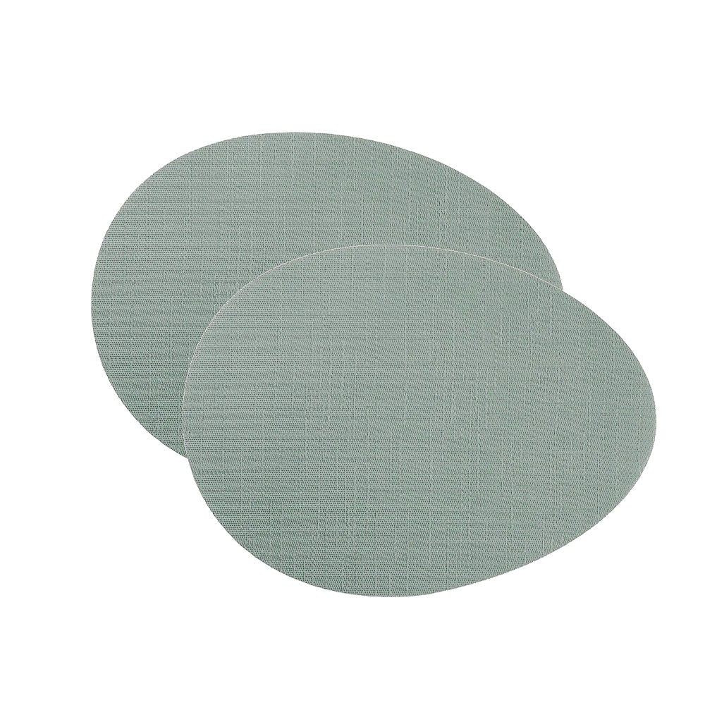 Arrondi Oval Placemats, Set of 2 - Jade