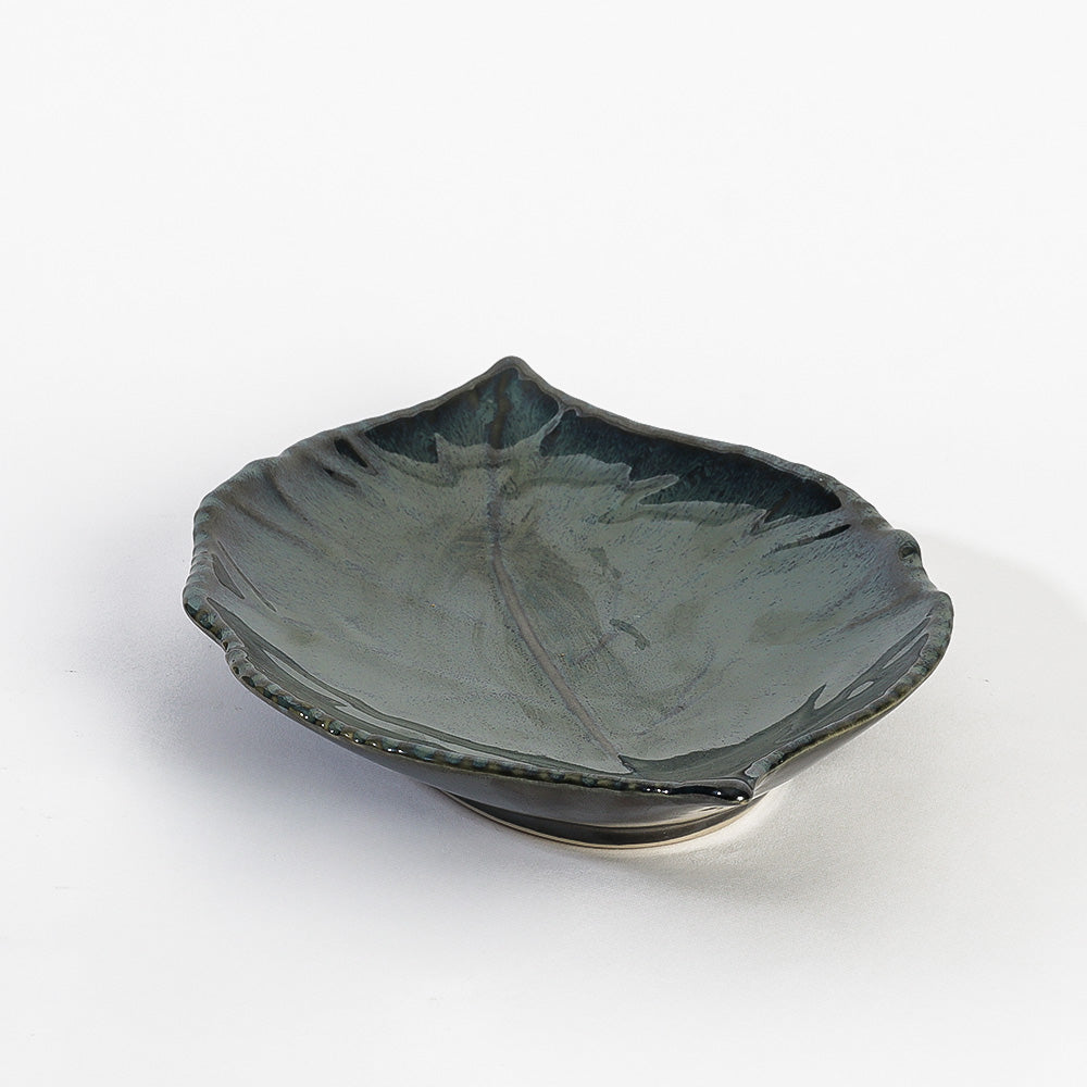 Kaduk Leaf Serving Plate - Jade