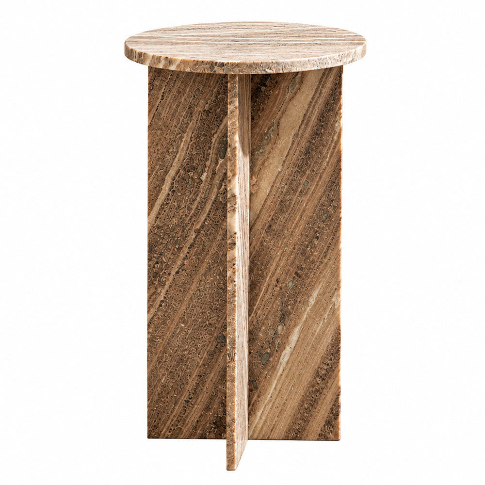 Arte Marble Interlock Drink Table - Desert