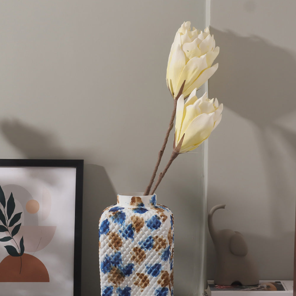 Artichoke Flowers Faux Stem - Yellow