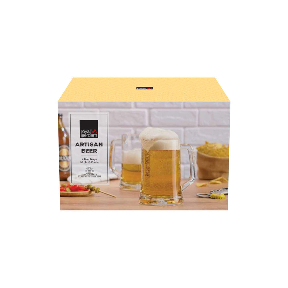 Artisan Beer Mugs 320ml, Set of 4