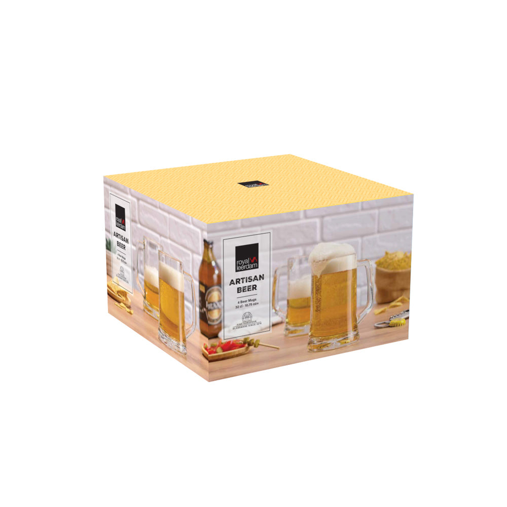 Artisan Beer Mugs 320ml, Set of 4
