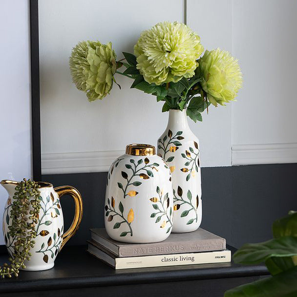 Ceramic Vase - Ash Leaves