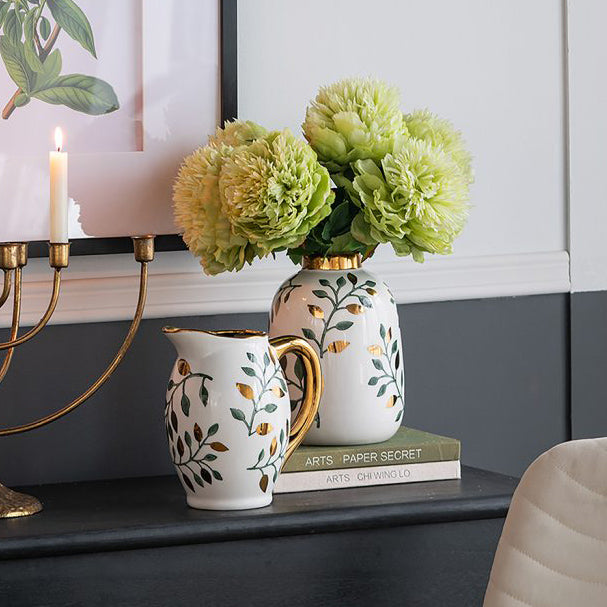 Ceramic Vase - Ash Leaves