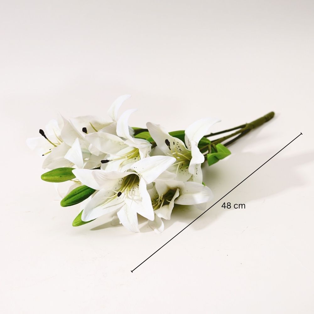 Asiatic Lily Faux Bunch - Ivory