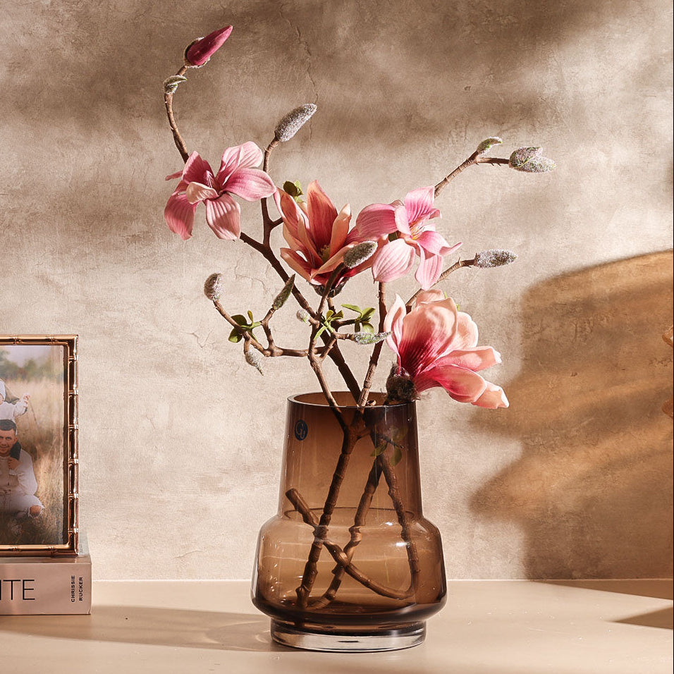 Asiatic Magnolia Faux Stem - Purple Pink