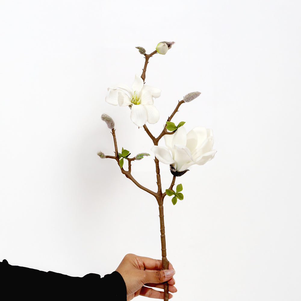 Asiatic Magnolia Faux Stem - White