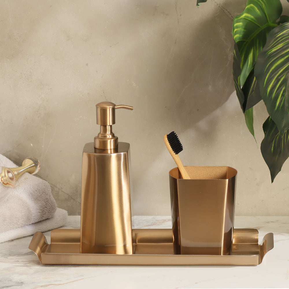 Astor 3-piece Bathroom Set - Dull Gold