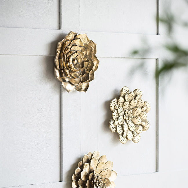 Atlantis Cacti Wall Accent Large - Gold