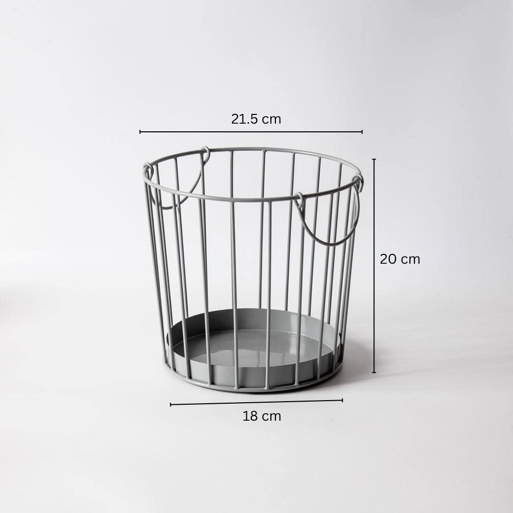 Atrium Storage Basket Small - Cool Grey