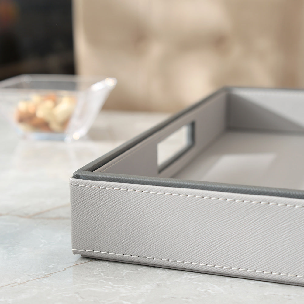 Auber Square Serving Tray Medium - Light Grey