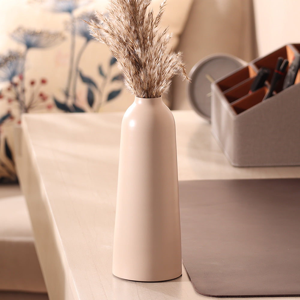 Aurora Metal Vase Medium - Taupe