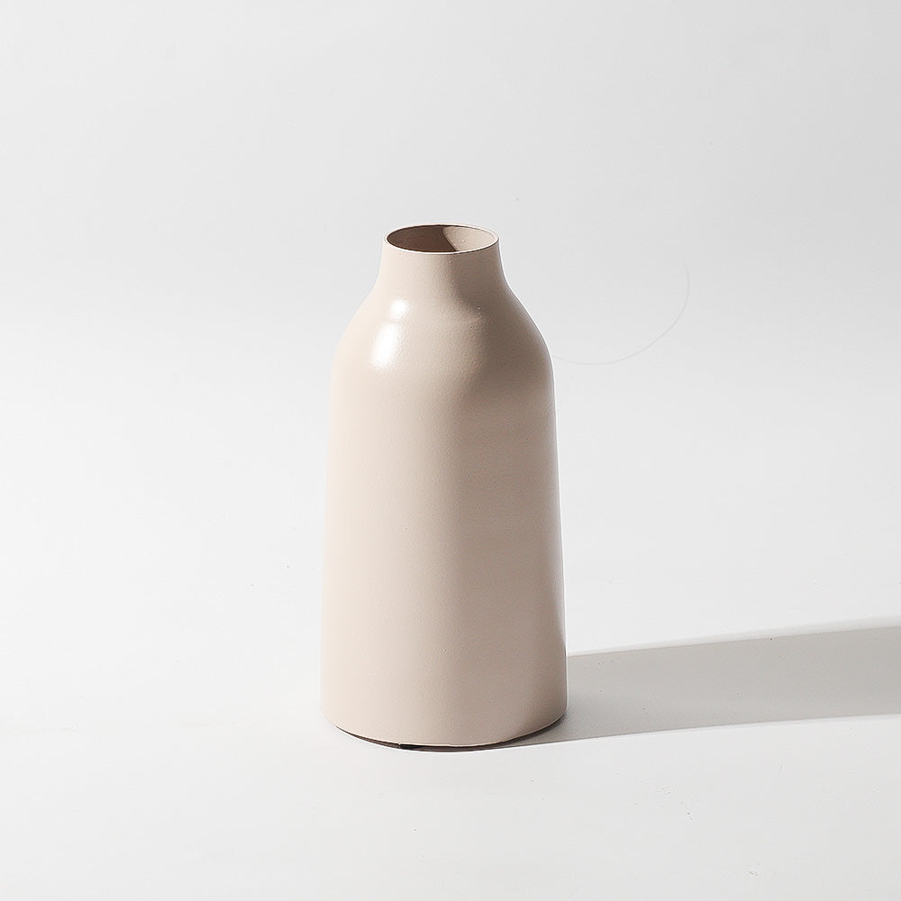 Aurora Metal Vase Small - Taupe