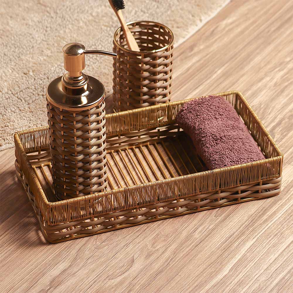 Ava Storage Tray Small - Honey Gold