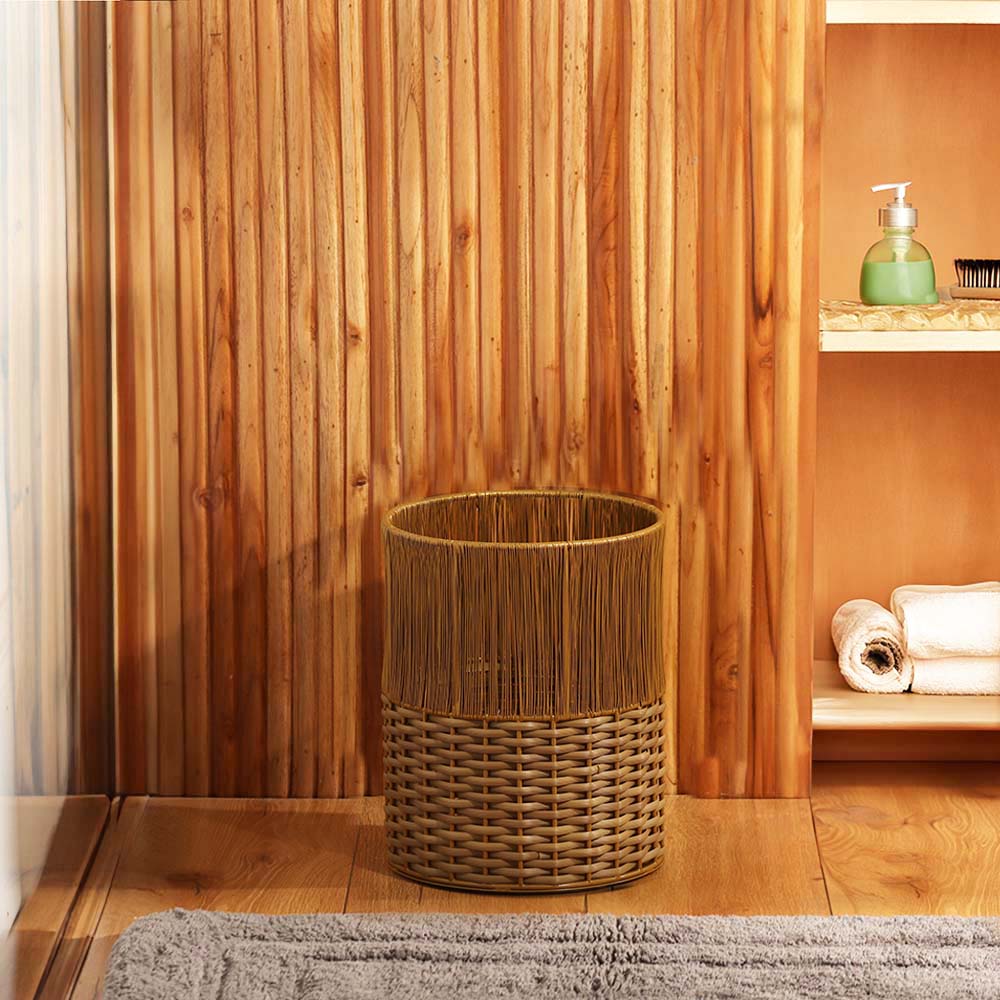 Ava Waste Basket - Honey Gold