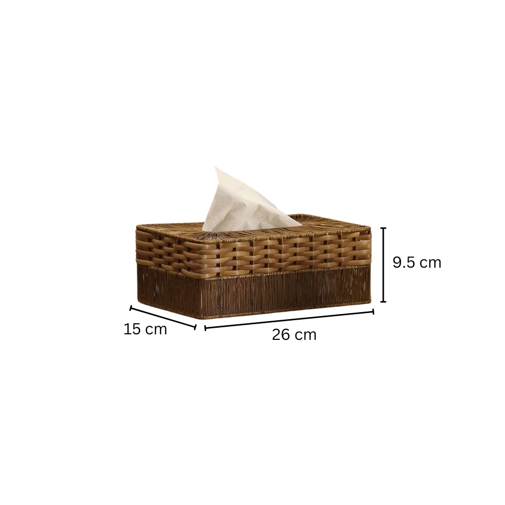 Ava Tissue Box Cover - Honey Gold