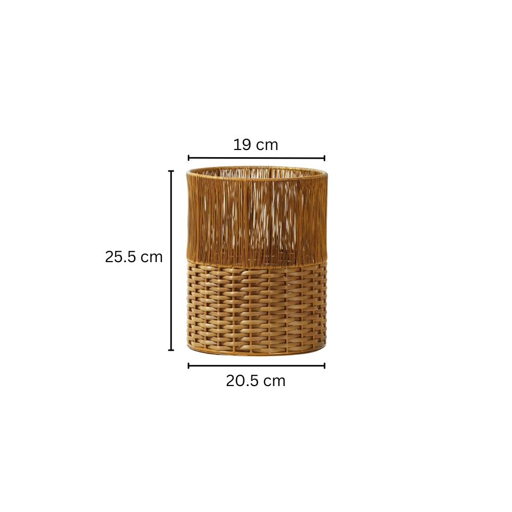 Ava Waste Basket - Honey Gold