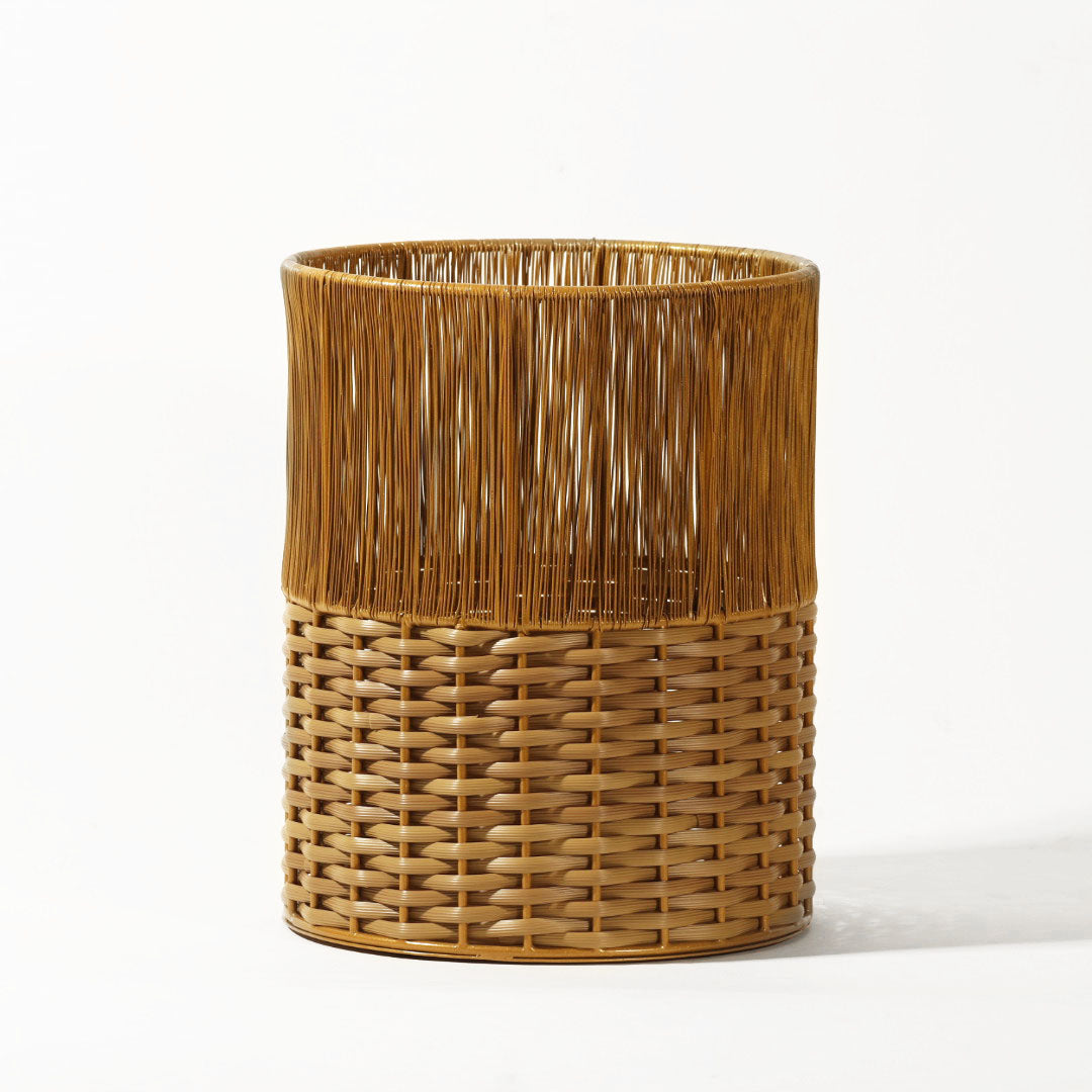 Ava Waste Basket - Honey Gold