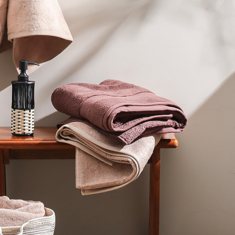 Avant Zero-Twist Cotton Bath Towel - Russet Brown