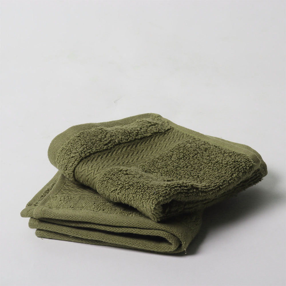 Avant Zero-Twist Cotton Hand Towels, Set of 2 - Pine Green