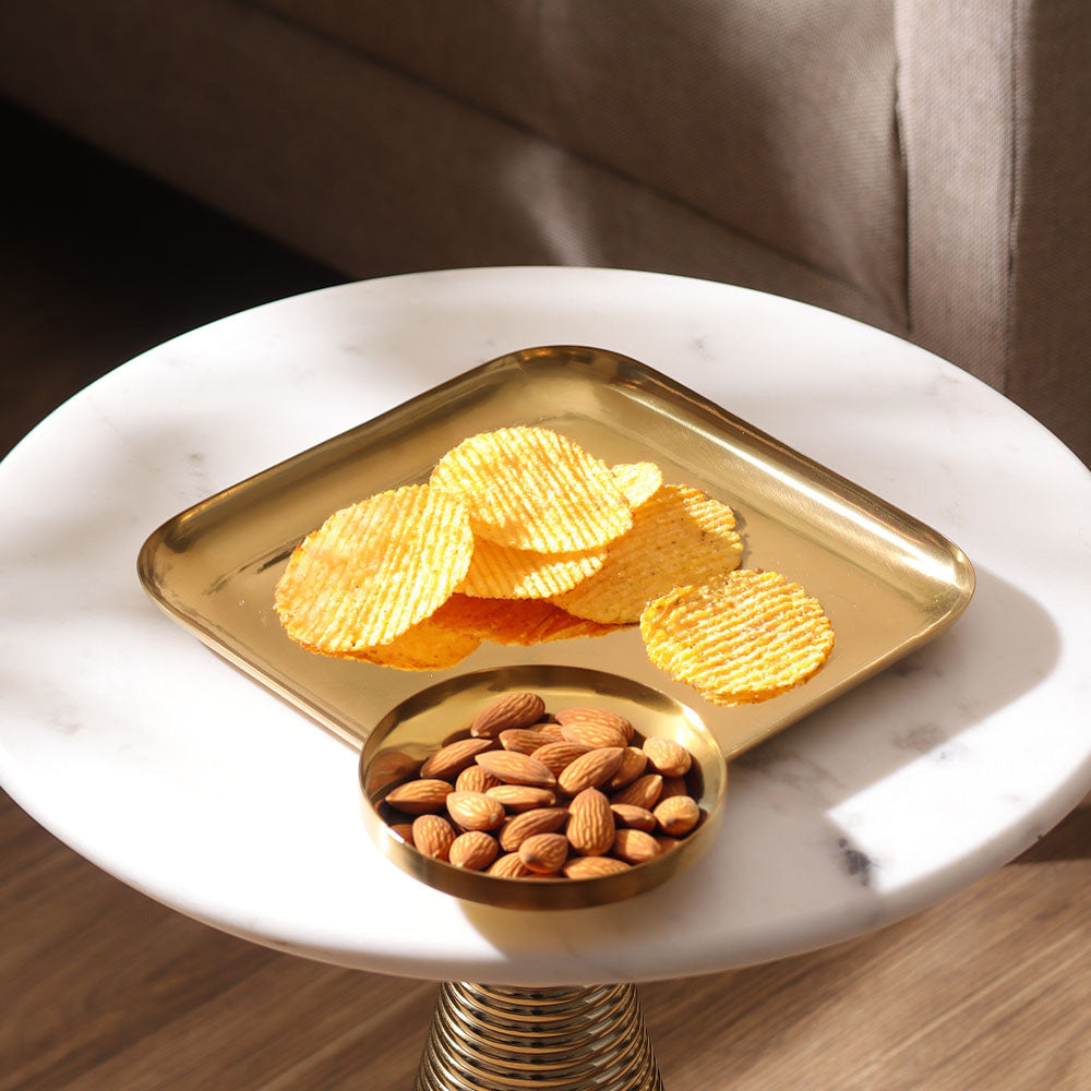 Avoir Sectioned Serving Plate - Gold
