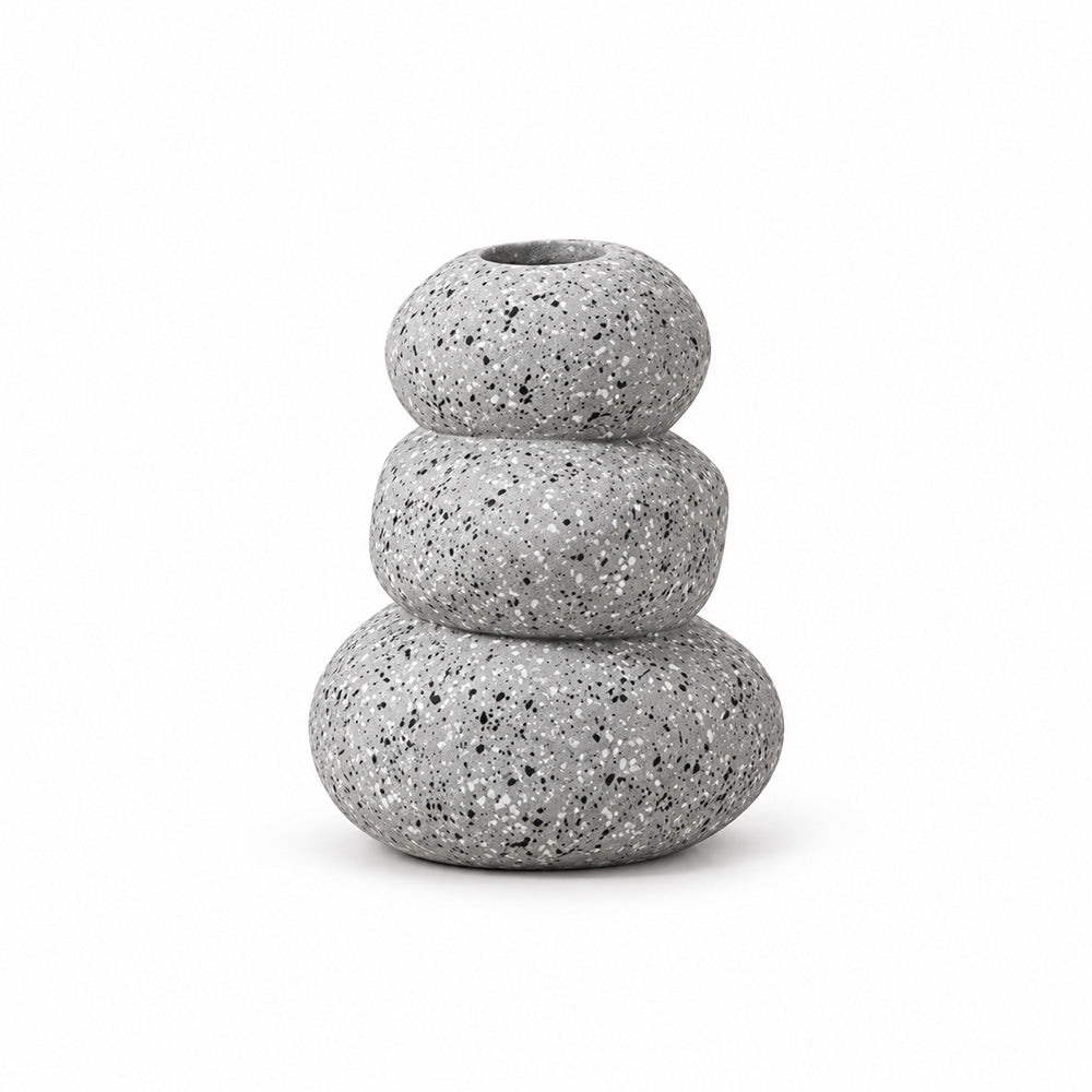 Avon Concrete Vase Small - Speckled Grey