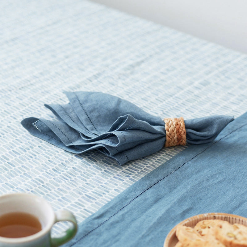 Mirage Linen Table Napkins, Set of 2 - Azure
