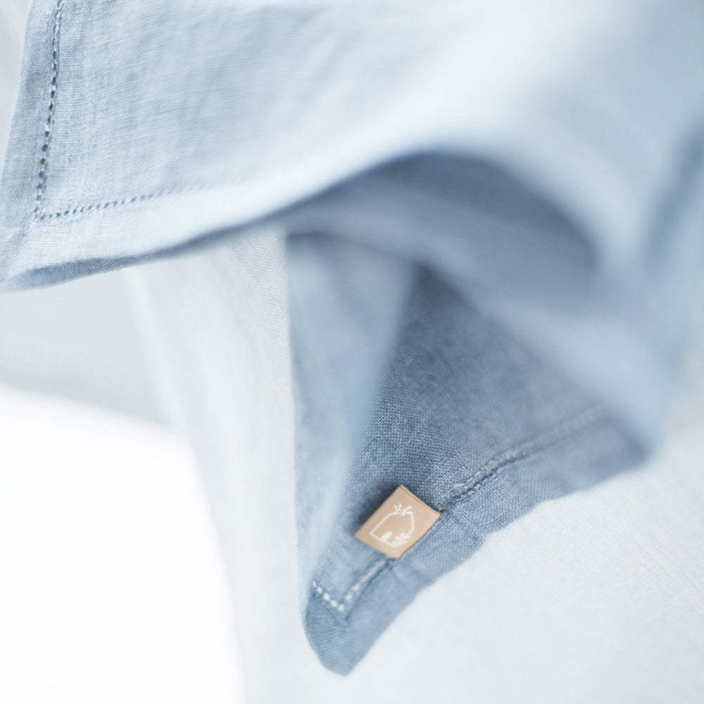 Mirage Linen Table Napkins, Set of 2 - Azure