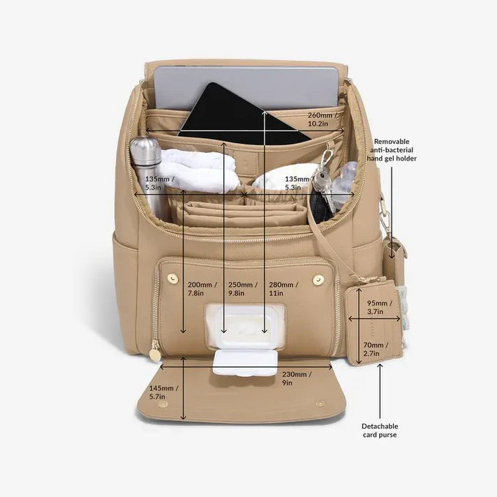 Diaper Backpack - Camel