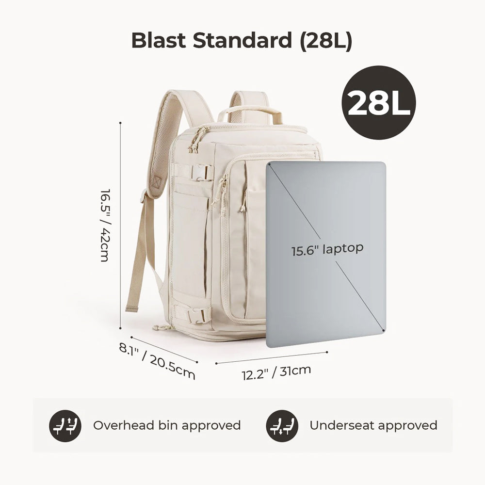 Carry-On Travel Backpack 28L - Beige