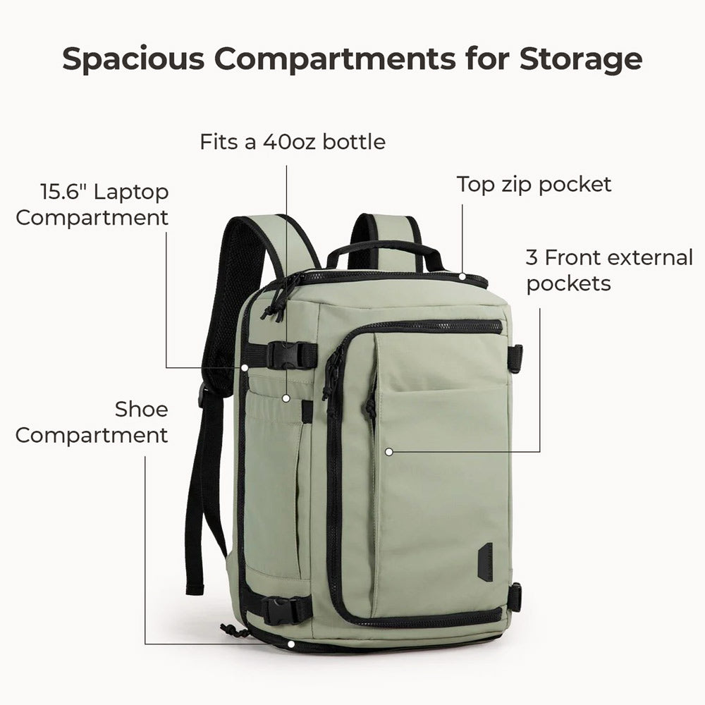 Carry-On Travel Backpack 28L - Green