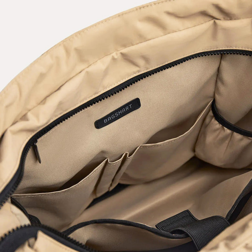 Paz Laptop Tote Bag 23L - Beige
