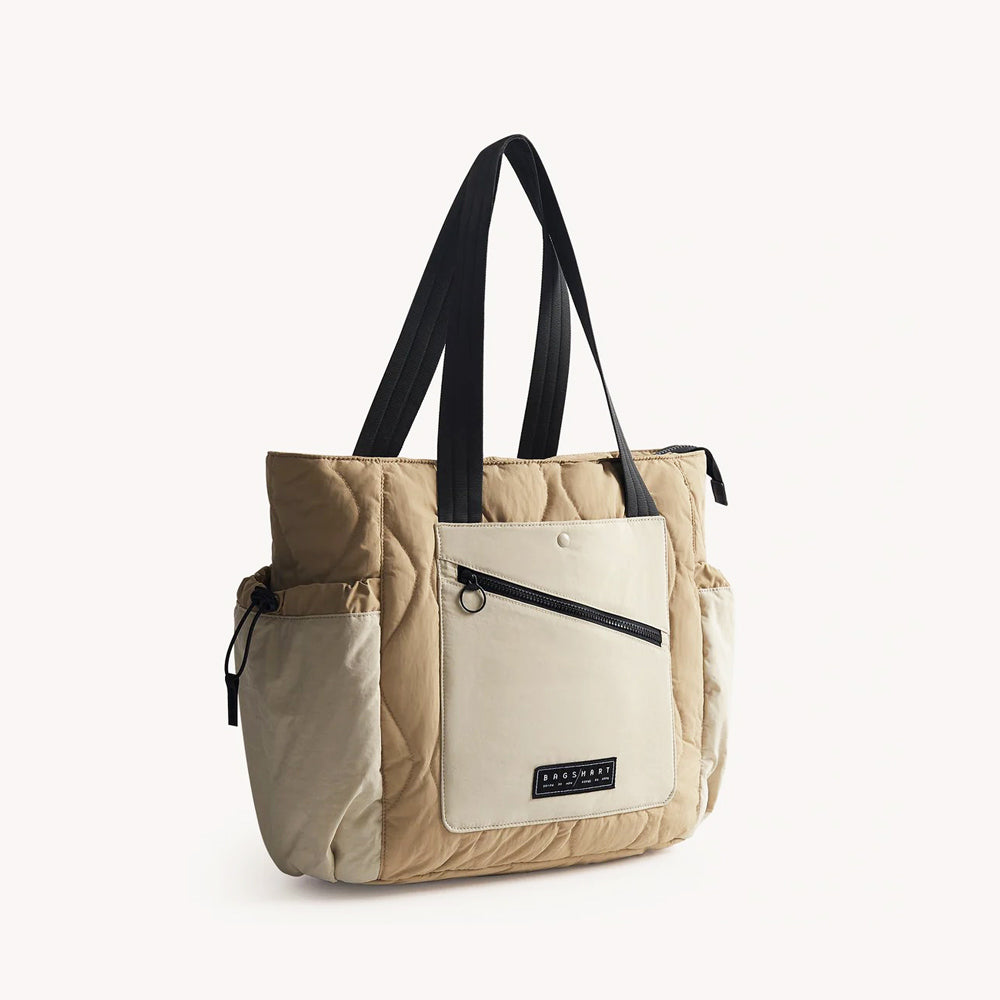 Paz Laptop Tote Bag 23L - Beige