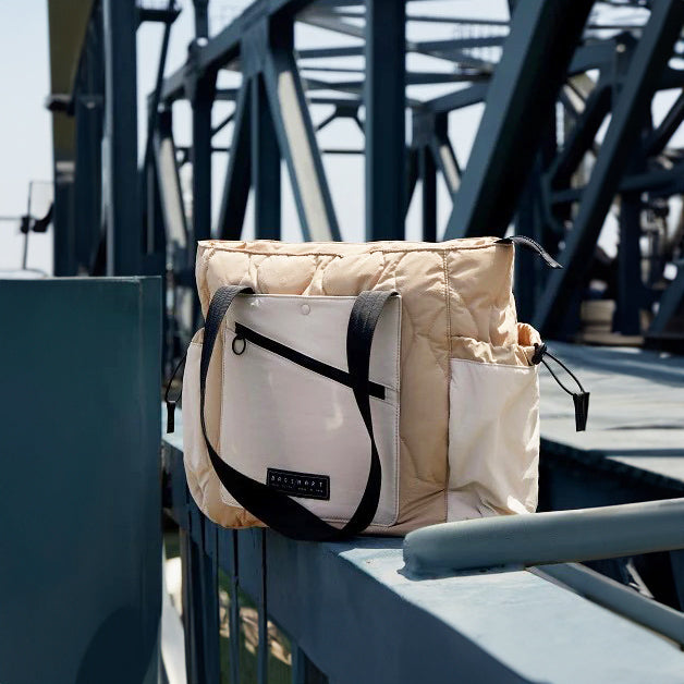 Paz Laptop Tote Bag 23L - Beige