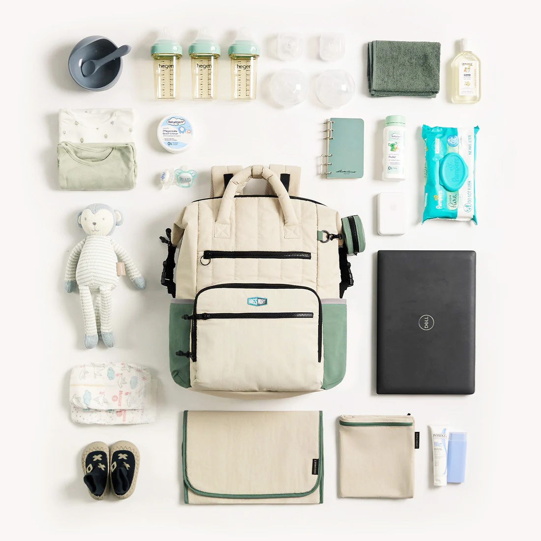 Walker Diaper Backpack - Celadon