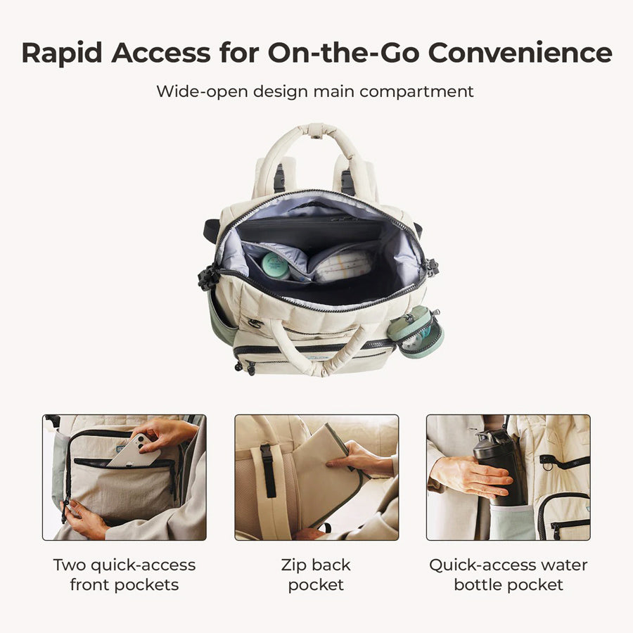 Walker Diaper Backpack - Celadon