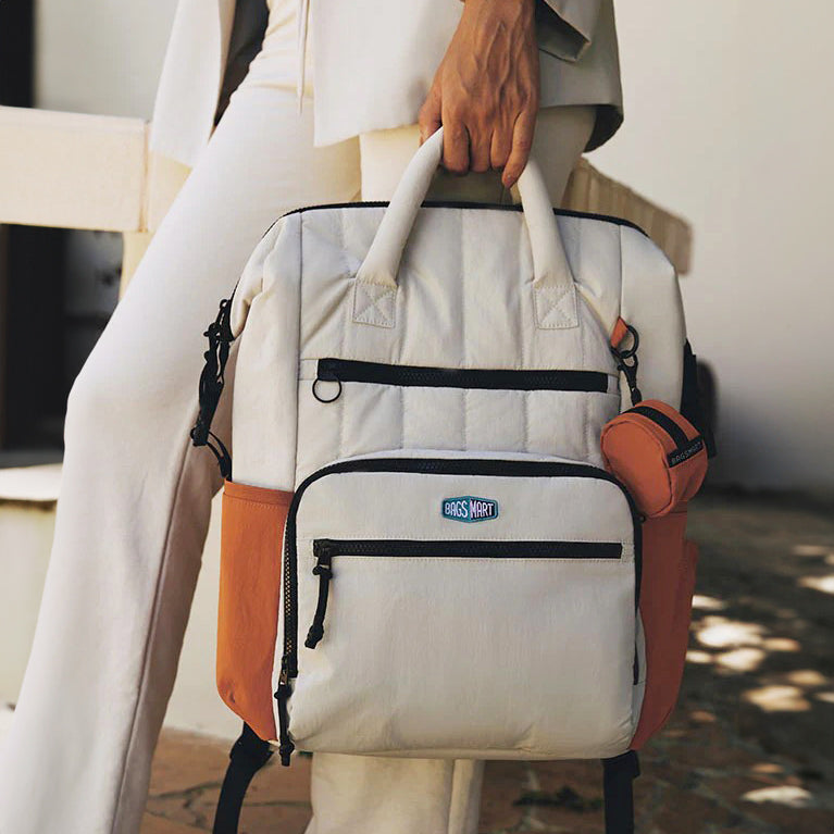 Walker Diaper Backpack - Tangerine