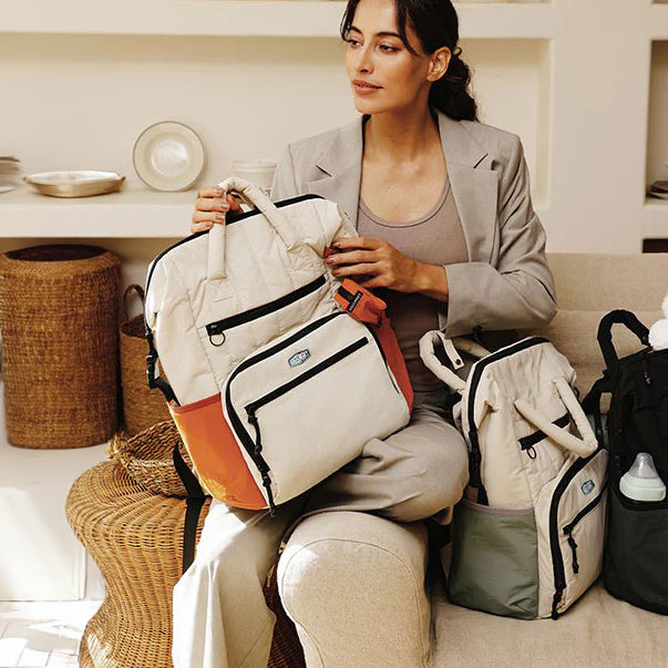 Walker Diaper Backpack - Tangerine