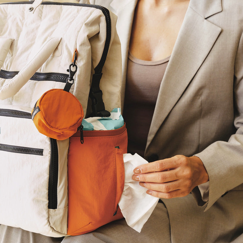 Walker Diaper Backpack - Tangerine