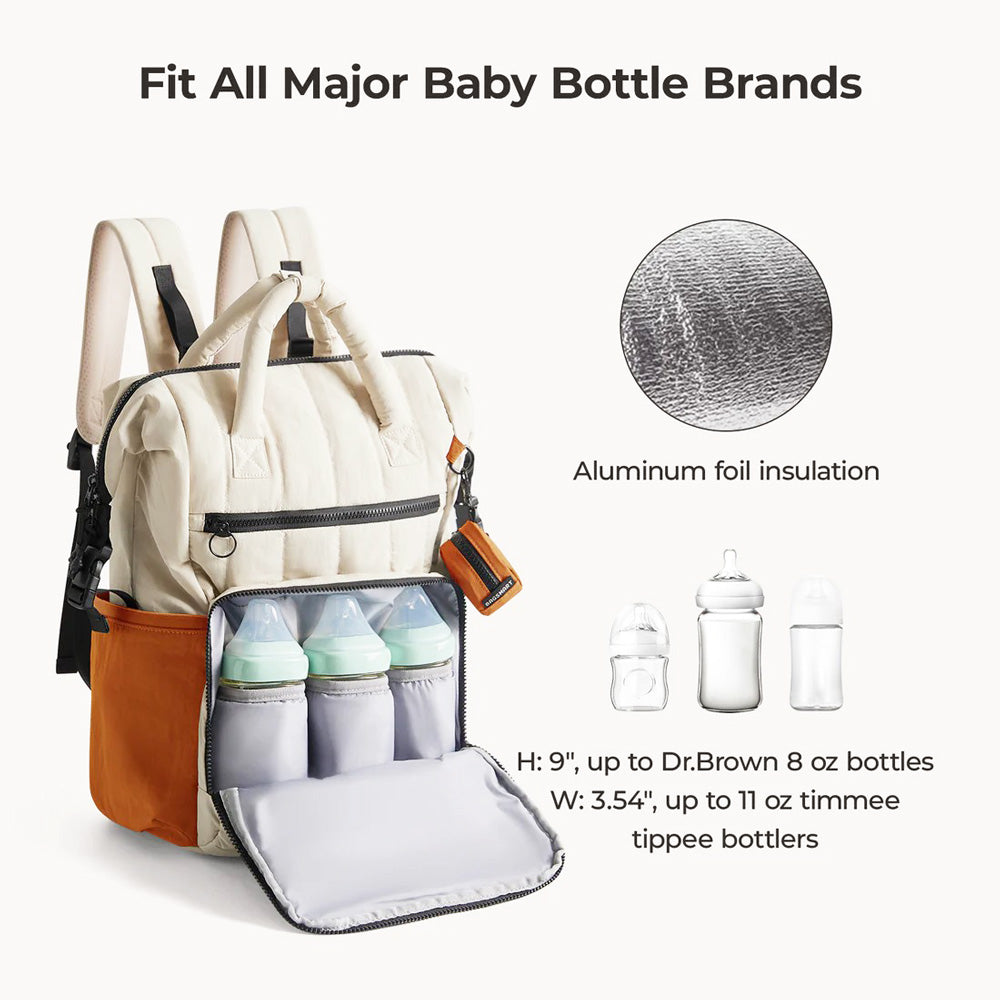 Walker Diaper Backpack - Tangerine