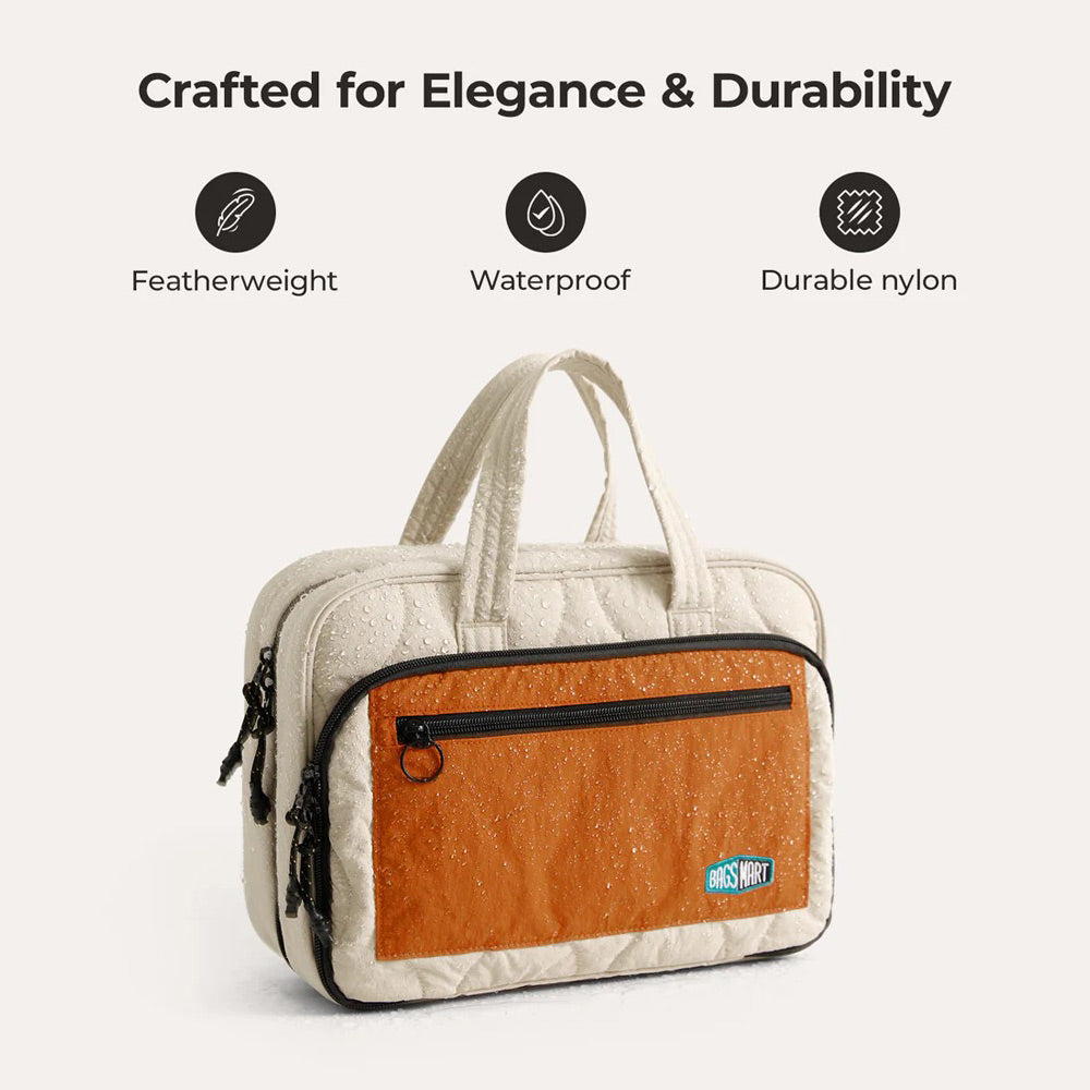 Walker Hanging Travel Toiletry Bag - Tangerine