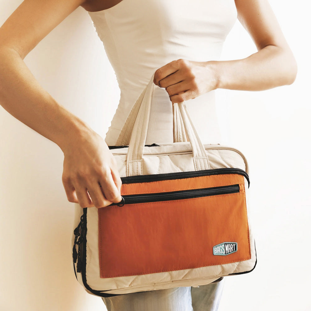 Walker Hanging Travel Toiletry Bag - Tangerine