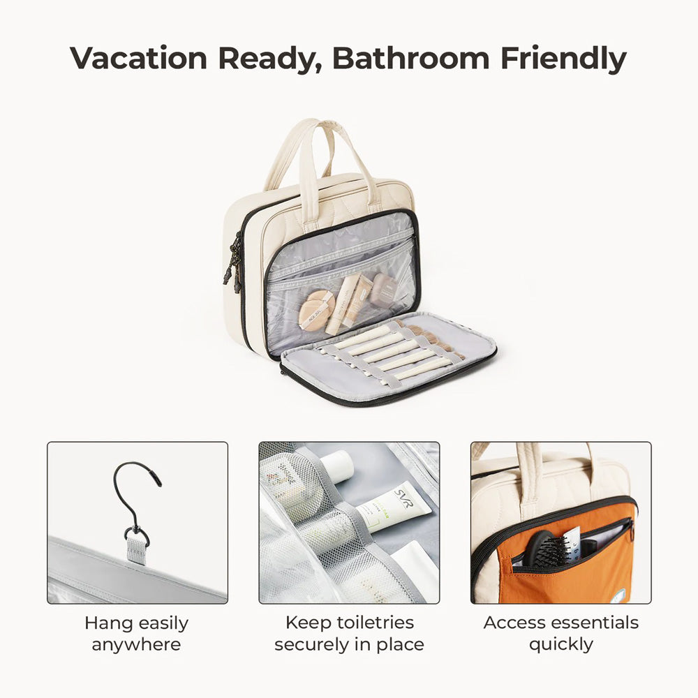 Walker Hanging Travel Toiletry Bag - Tangerine