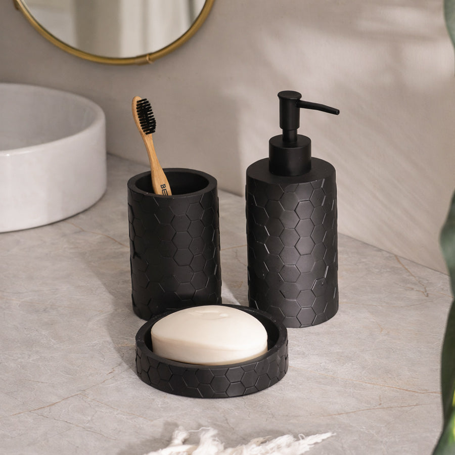 Beau 3-piece Bathroom Set - Black