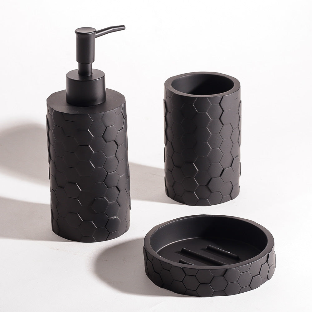 Beau 3-piece Bathroom Set - Black